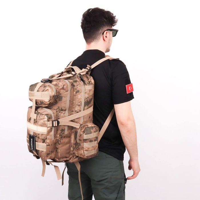 42 Litre Tactical Trekking Dağcı Sırt Çantası - Jandarma Çöl Kamuflaj