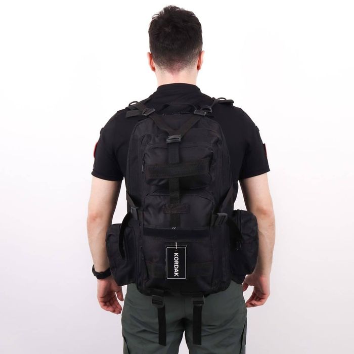 42 Litre Tactical Trekking Dağcı Sırt Çantası - Siyah
