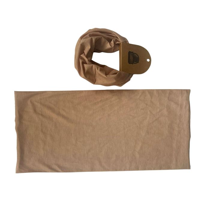 Bandana Buff Fonksiyonel Boyunluk Bej