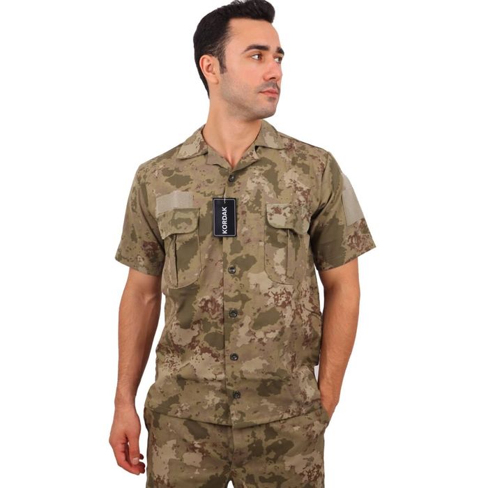 Kısa Kol Askeri Gömlek - TSK Piyade Kamuflaj
