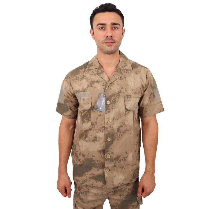 Kısa Kol Jandarma Gömlek - Jandarma Çöl Kamuflaj