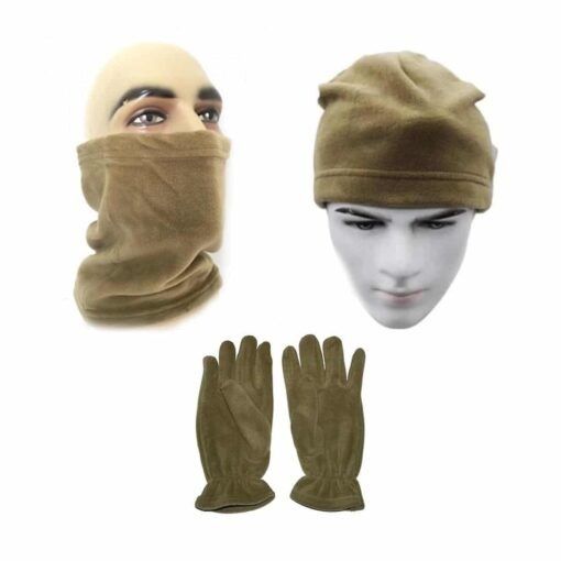 Polar Bere Boyunluk Eldiven Set - Nano Yeşili