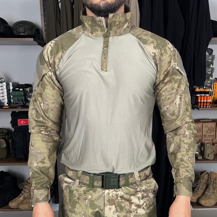 Tactical Combat Tişört Gömlek - Askeri Kamuflaj