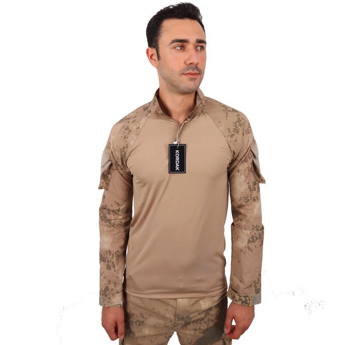 Tactical Combat Tişört Gömlek Jandarma Çöl Kamuflaj