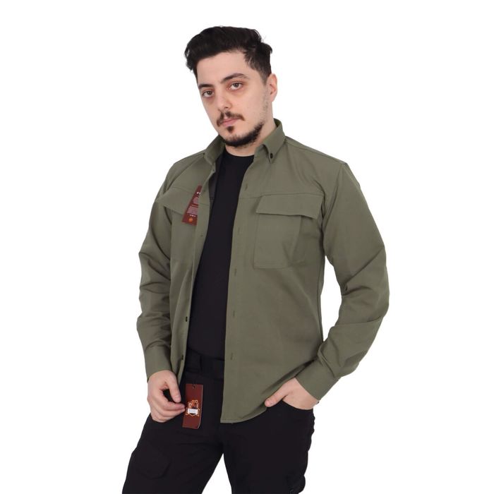 Taktik Gömlek Outdoor Likralı - Haki