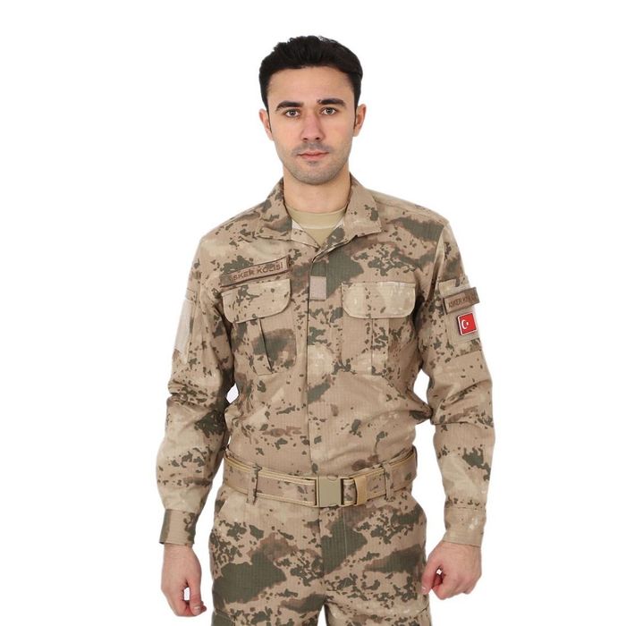 Uzun Kol Jandarma Gömlek - Jandarma Çöl Kamuflaj